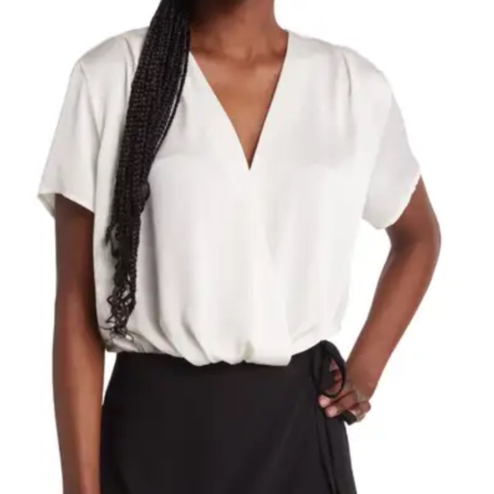 Ivory Wrapped BodySuit by Open Edit